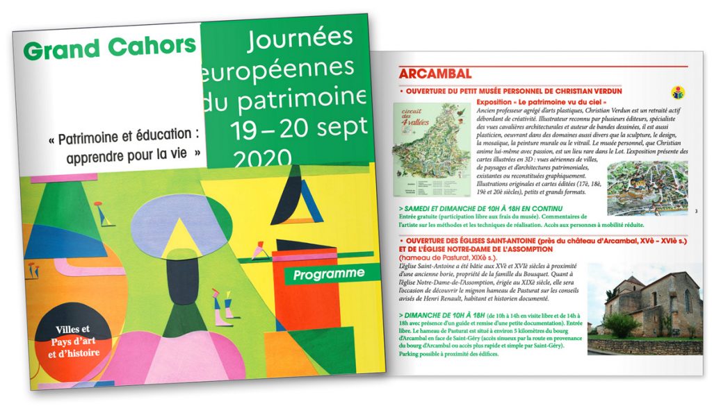 Programme Journées du patrimoine 2020